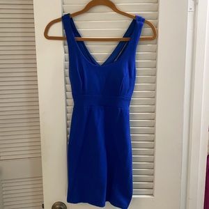 Small blue strappy backed dress